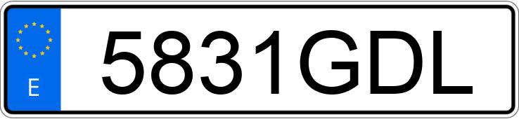 Numer rejestracyjny 5831GDL posiada MERCEDES E (211)