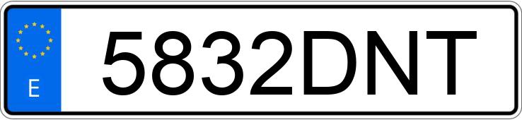 Numer rejestracyjny 5832DNT posiada AUDI A4