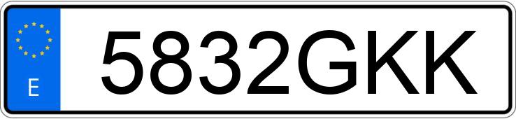 Numer rejestracyjny 5832GKK posiada SEAT ALTEA STYLE 1.9 TDI 105