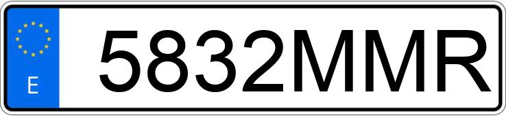 Numer rejestracyjny 5832MMR posiada MITSUBISHI SPACE STAR Numer rejestracyjny 5832MMR posiada MITSUBISHI SPACE STAR