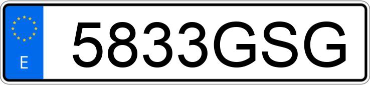 Numer rejestracyjny 5833GSG posiada HYUNDAI I10