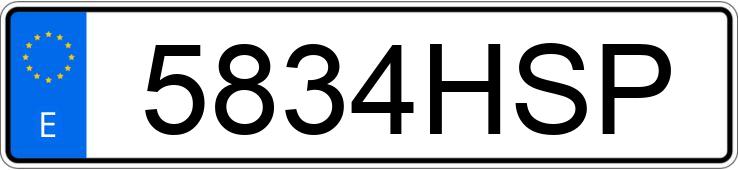 Numer rejestracyjny 5834HSP posiada AUDI A3 SPORTBACK Numer rejestracyjny 5834HSP posiada AUDI A3 SPORTBACK