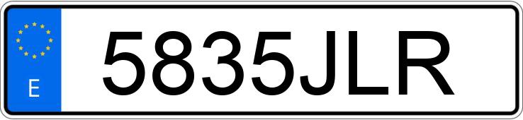 Numer rejestracyjny 5835JLR posiada VOLKSWAGEN TIGUAN