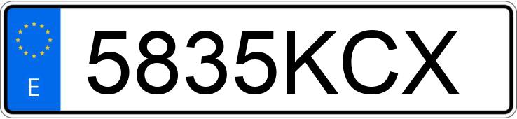 Numer rejestracyjny 5835KCX posiada BMW SERIE 1