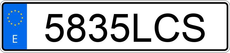 Numer rejestracyjny 5835LCS posiada MERCEDES GLC (253)