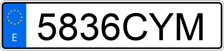 Numer rejestracyjny 5836CYM posiada FORD FOCUS Numer rejestracyjny 5836CYM posiada FORD FOCUS