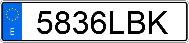 Numer rejestracyjny 5836LBK posiada NISSAN X-TRAIL