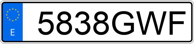 Numer rejestracyjny 5838GWF posiada NISSAN QASHQAI Numer rejestracyjny 5838GWF posiada NISSAN QASHQAI