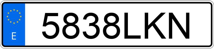 Numer rejestracyjny 5838LKN posiada MAZDA MAZDA3 Numer rejestracyjny 5838LKN posiada MAZDA MAZDA3