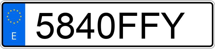 Numer rejestracyjny 5840FFY posiada RENAULT CLIO Numer rejestracyjny 5840FFY posiada RENAULT CLIO