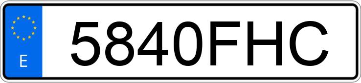 Numer rejestracyjny 5840FHC posiada ALFA ROMEO 159