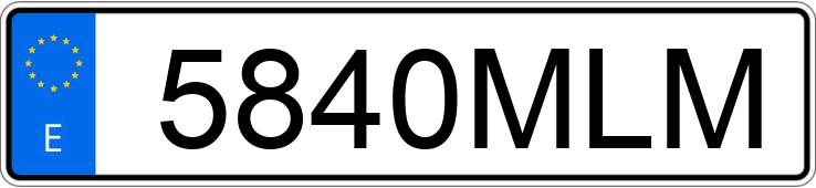 Numer rejestracyjny 5840MLM posiada DS DS7