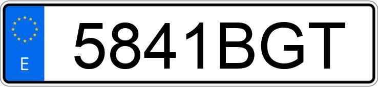 Numer rejestracyjny 5841BGT posiada MERCEDES 500 (107) Numer rejestracyjny 5841BGT posiada MERCEDES 500 (107)