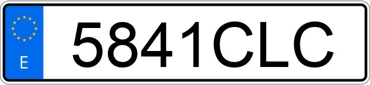 Numer rejestracyjny 5841CLC posiada PEUGEOT 206