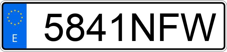 Numer rejestracyjny 5841NFW posiada MERCEDES E (238)