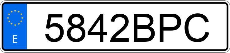 Il numero di registrazione 5842BPC ha MERCEDES SPRINTER