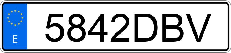 Numer rejestracyjny 5842DBV posiada RENAULT SCENIC Numer rejestracyjny 5842DBV posiada RENAULT SCENIC