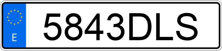 Il numero di registrazione 5843DLS ha MERCEDES VANEO