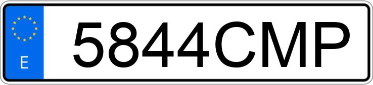 Numer rejestracyjny 5844CMP posiada SEAT IBIZA Numer rejestracyjny 5844CMP posiada SEAT IBIZA