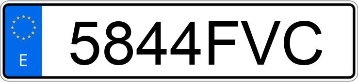 Numer rejestracyjny 5844FVC posiada CITROEN C4 PICASSO 5PZ