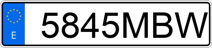 Numer rejestracyjny 5845MBW posiada BMW SERIE 1 Numer rejestracyjny 5845MBW posiada BMW SERIE 1