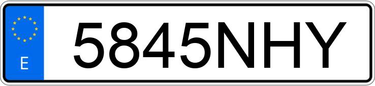 Numer rejestracyjny 5845NHY posiada MERCEDES CLA (118)