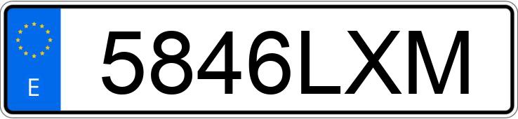 Numer rejestracyjny 5846LXM posiada BMW X1