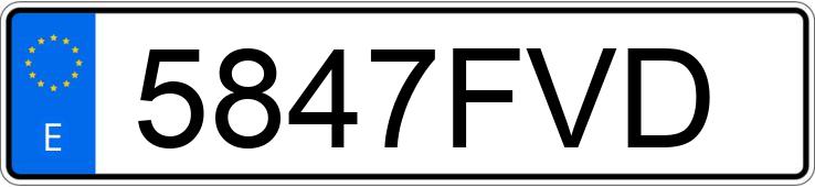 Numer rejestracyjny 5847FVD posiada OPEL ASTRA