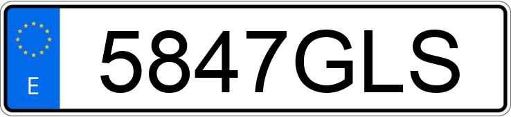 Numer rejestracyjny 5847GLS posiada PEUGEOT 207