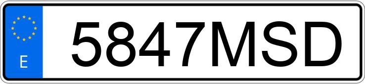 Numer rejestracyjny 5847MSD posiada CITROEN JUMPER