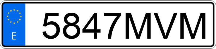 Numer rejestracyjny 5847MVM posiada PORSCHE PANAMERA