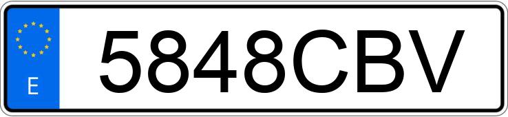 Numer rejestracyjny 5848CBV posiada NISSAN PRIMERA