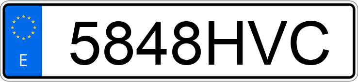 Numer rejestracyjny 5848HVC posiada CITROEN JUMPER