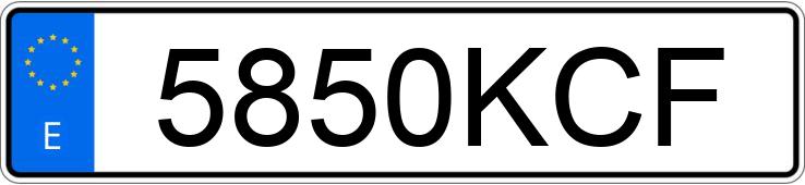 Numer rejestracyjny 5850KCF posiada MERCEDES CLA (117)