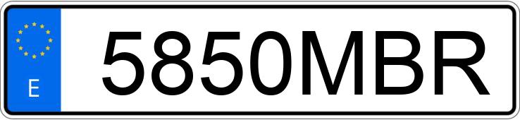 Numer rejestracyjny 5850MBR posiada MERCEDES G (463)