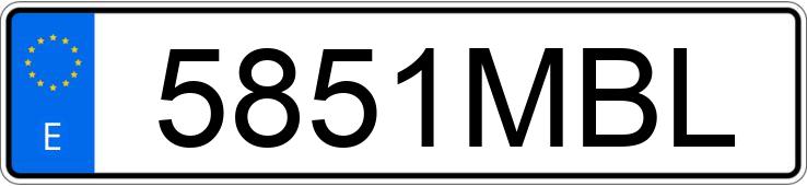 Numer rejestracyjny 5851MBL posiada FIAT 500 Numer rejestracyjny 5851MBL posiada FIAT 500