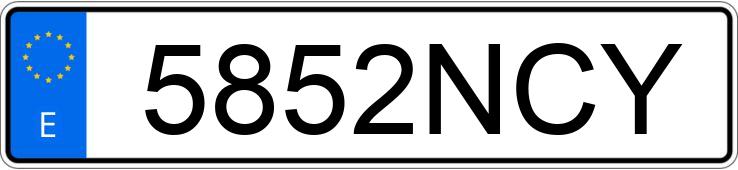 Numer rejestracyjny 5852NCY posiada LYNK & CO 01