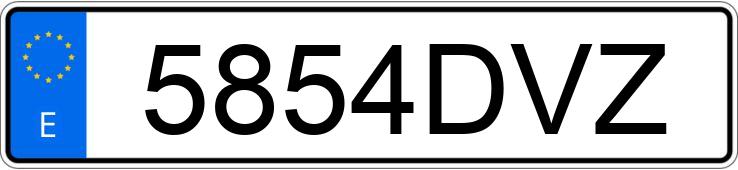 Numer rejestracyjny 5854DVZ posiada CHRYSLER 300 C TOURING 3.0 CRD