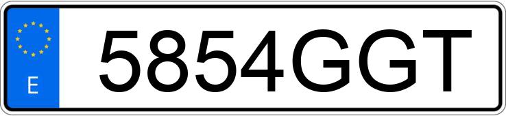 Numer rejestracyjny 5854GGT posiada BMW SERIE 3