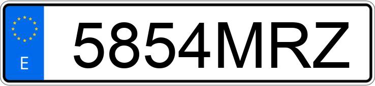 Numer rejestracyjny 5854MRZ posiada PIAGGIO LIBERTY 125