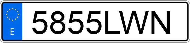 Numer rejestracyjny 5855LWN posiada PEUGEOT 308 Numer rejestracyjny 5855LWN posiada PEUGEOT 308