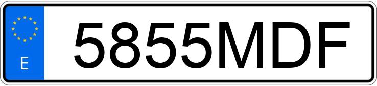 Numer rejestracyjny 5855MDF posiada LEXUS LC 500 H