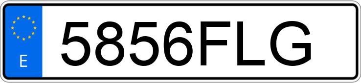 Numer rejestracyjny 5856FLG posiada SEAT LEON