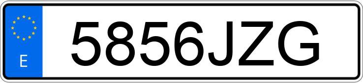 Numer rejestracyjny 5856JZG posiada MERCEDES B (246/242)