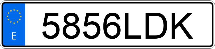 Numer rejestracyjny 5856LDK posiada SEAT LEON