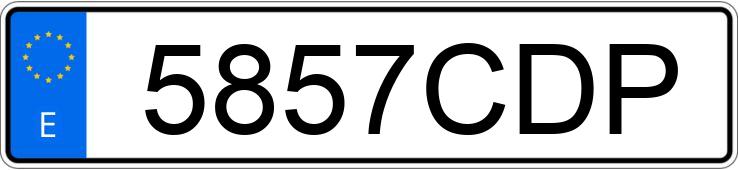 Numer rejestracyjny 5857CDP posiada FORD FIESTA