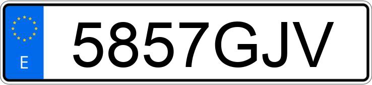 Numer rejestracyjny 5857GJV posiada VOLKSWAGEN CROSSGOLF