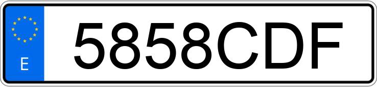 Numer rejestracyjny 5858CDF posiada SUBARU IMPREZA Numer rejestracyjny 5858CDF posiada SUBARU IMPREZA