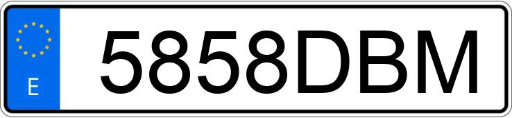 Numer rejestracyjny 5858DBM posiada AUDI A6