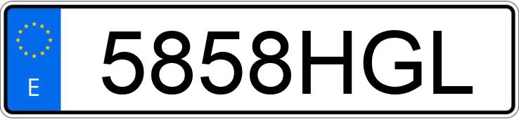 Numer rejestracyjny 5858HGL posiada BMW X3